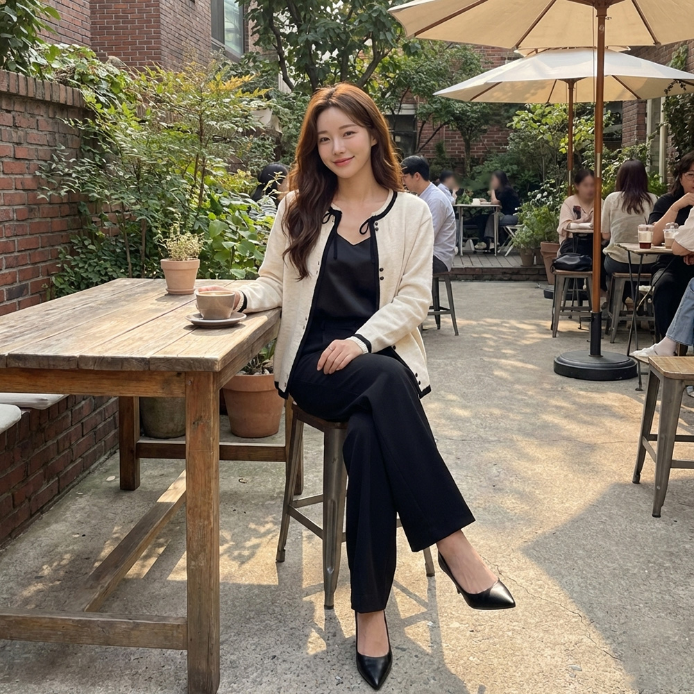 蝴蝶結飾邊針織外套,evaviva,99-AL7275,蝴蝶結飾邊針織外套,周新品優惠,NEWARRIVAL