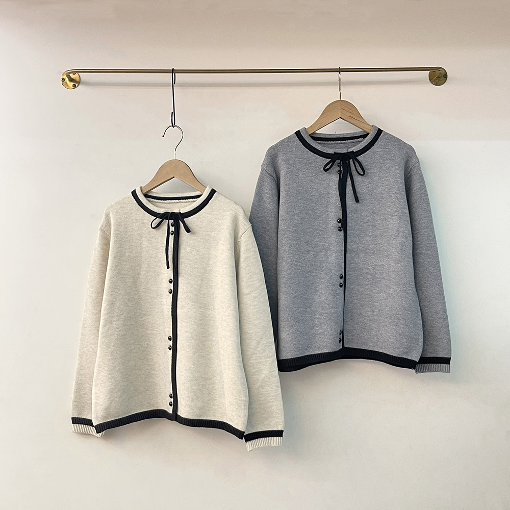 蝴蝶結飾邊針織外套,evaviva,99-AL7275,蝴蝶結飾邊針織外套,周新品優惠,NEWARRIVAL