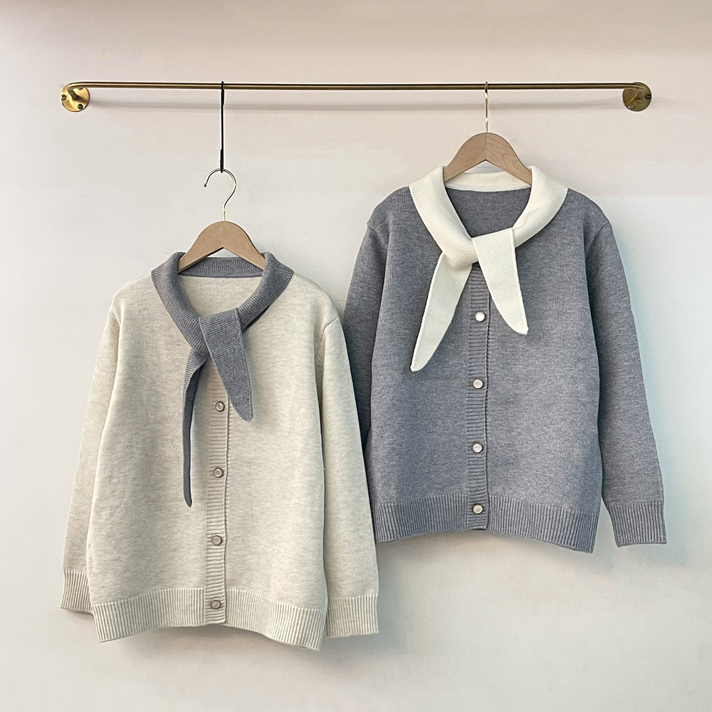 日系拼色領結針織外套,evaviva,99-AL7276,日系拼色領結針織外套,周新品優惠,NEWARRIVAL