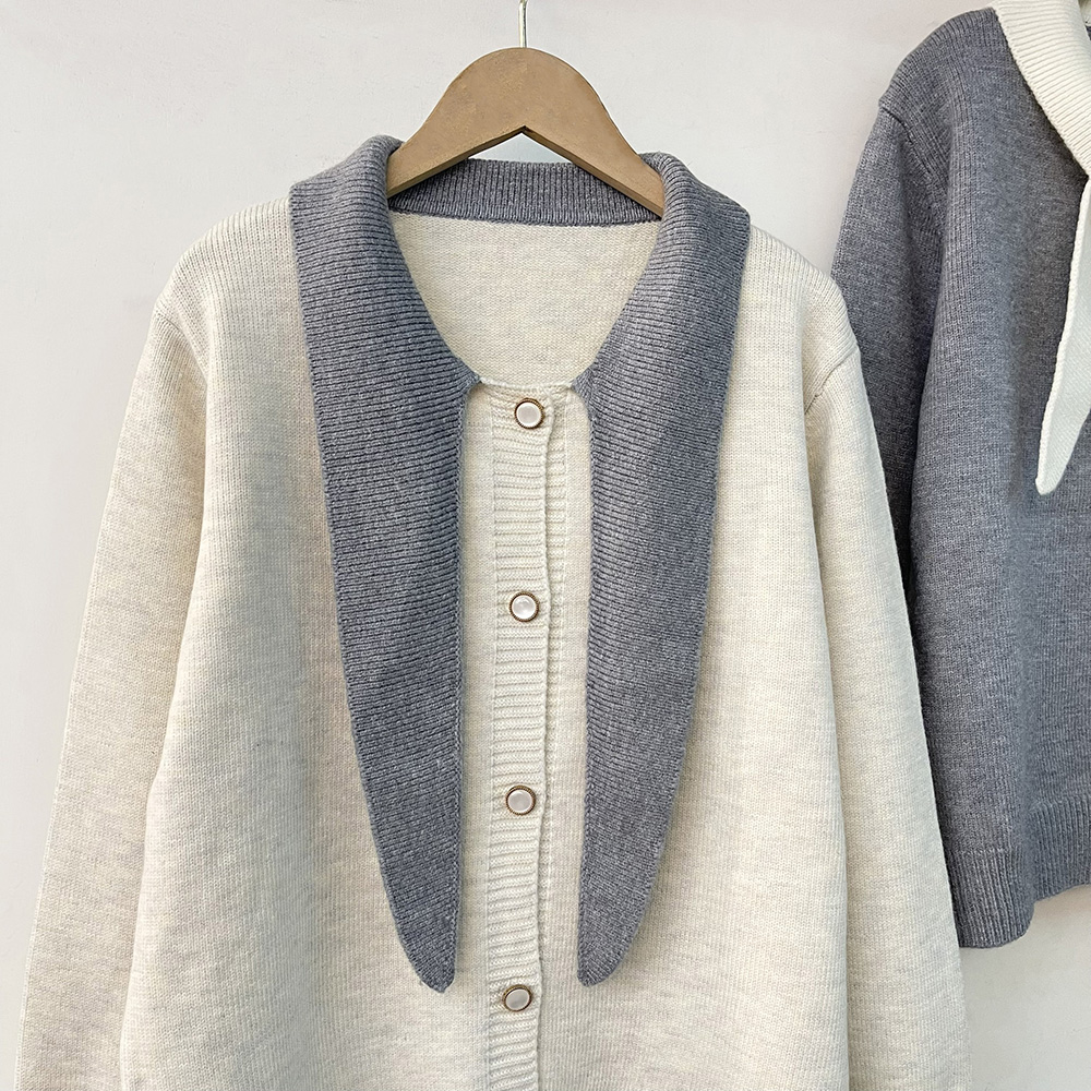 日系拼色領結針織外套,evaviva,99-AL7276,日系拼色領結針織外套,周新品優惠,NEWARRIVAL