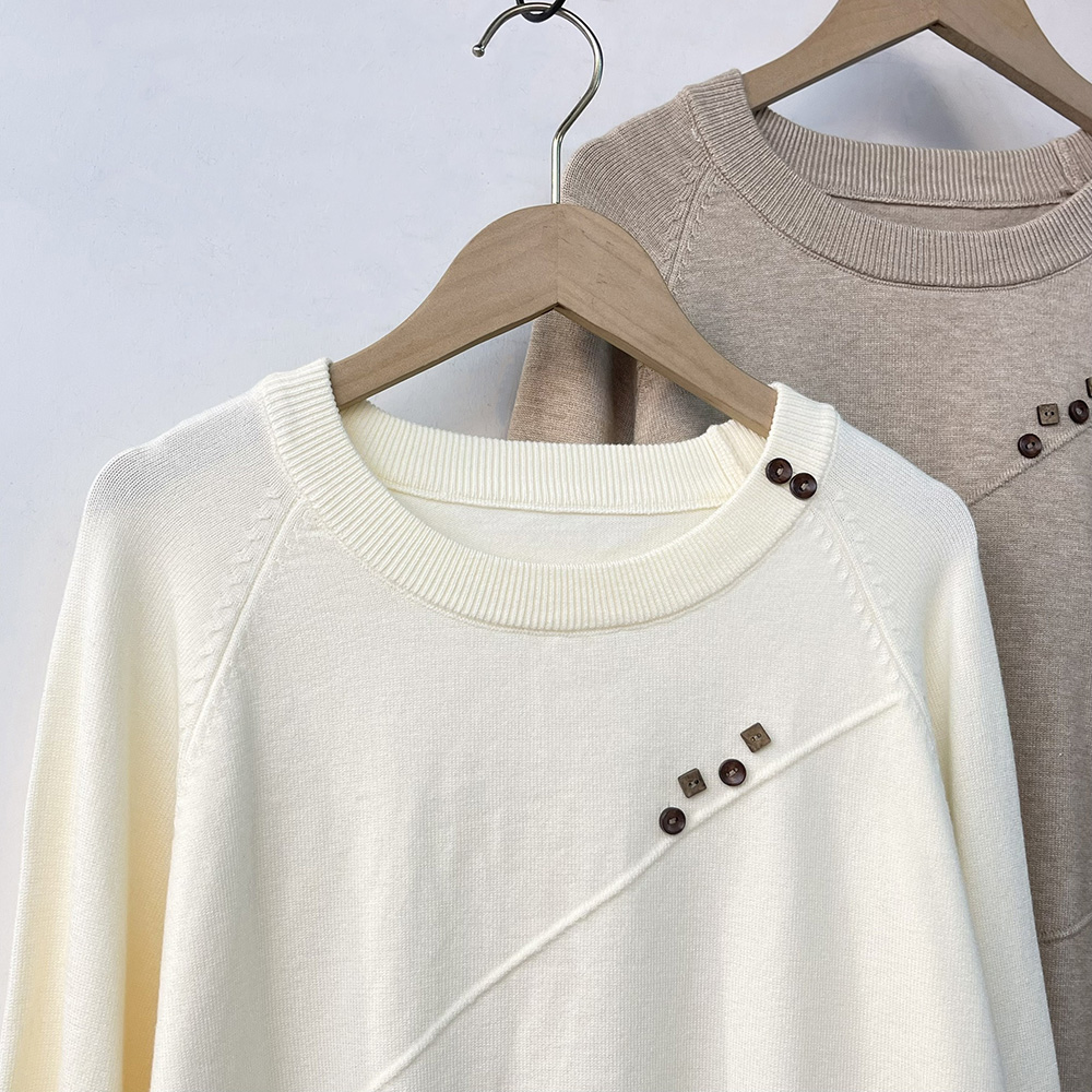 斜紋造型鈕釦針織上衣,evaviva,99-AL7278,斜紋造型鈕釦針織上衣,周新品優惠,NEWARRIVAL