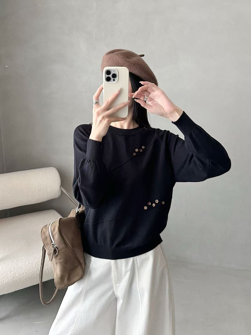 斜紋造型鈕釦針織上衣,evaviva,99-AL7278,斜紋造型鈕釦針織上衣,周新品優惠,NEWARRIVAL