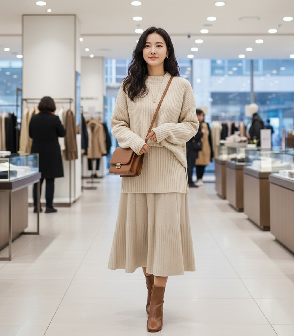 垂墜感A字針織長裙,evaviva,99-AL7307,垂墜感A字針織長裙,周新品優惠,NEWARRIVAL