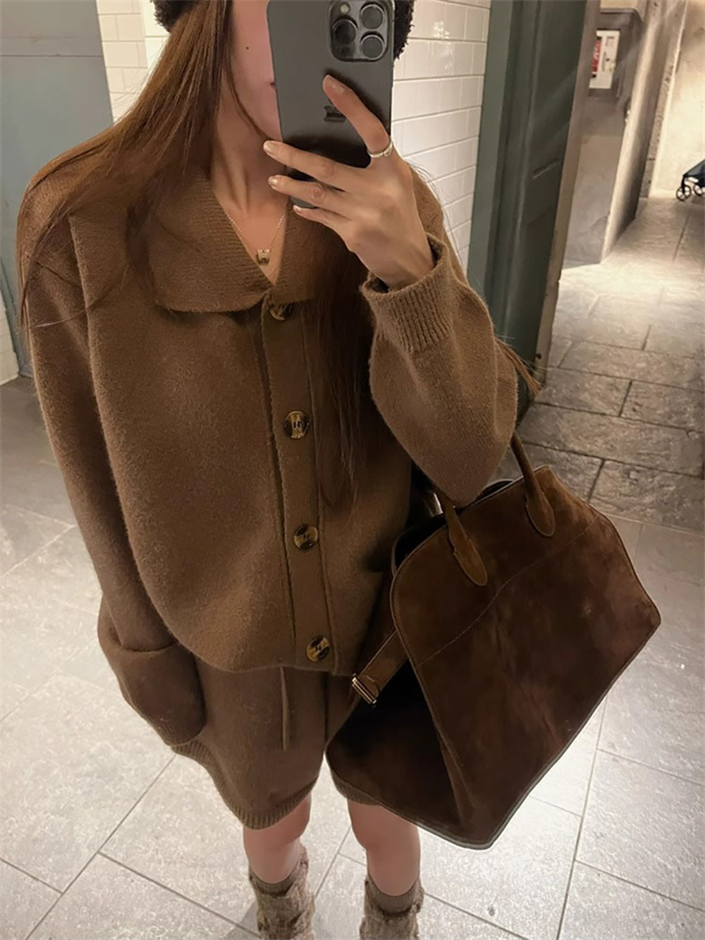 翻領毛衣外套短褲套裝,evaviva,8C-GE7380,翻領毛衣外套短褲套裝,領500,999免運