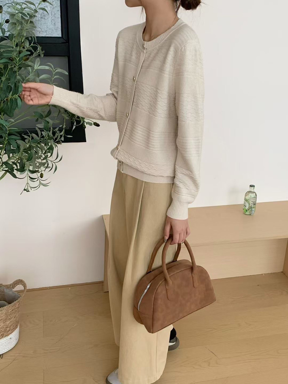 精緻波浪織紋針織上衣,evaviva,99-AL7277,精緻波浪織紋針織上衣,領500,999免運