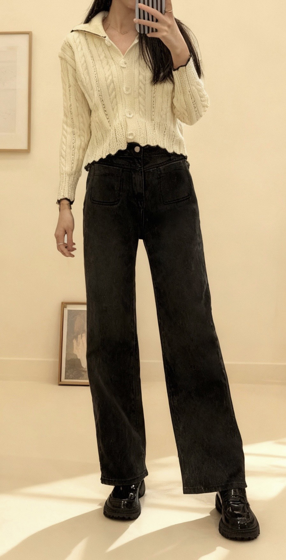 後鬆緊微彈直筒牛仔褲,evaviva,99-BF7318,後鬆緊微彈直筒牛仔褲,領500,999免運