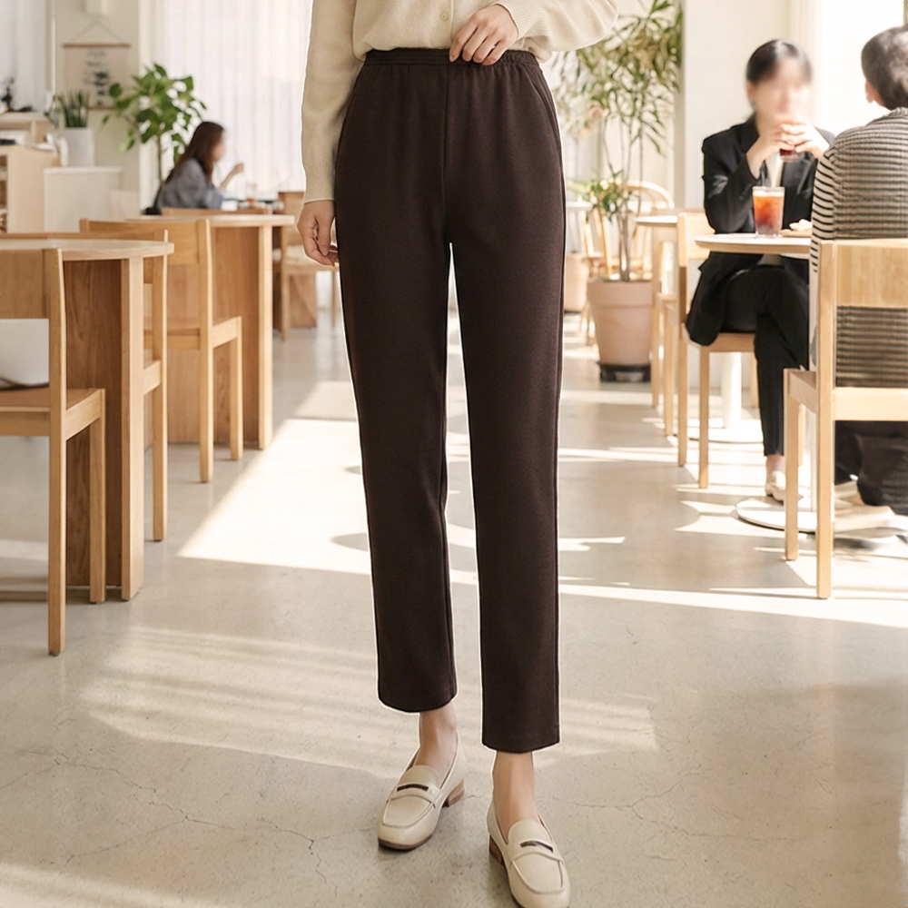 保暖內刷毛錐形長褲