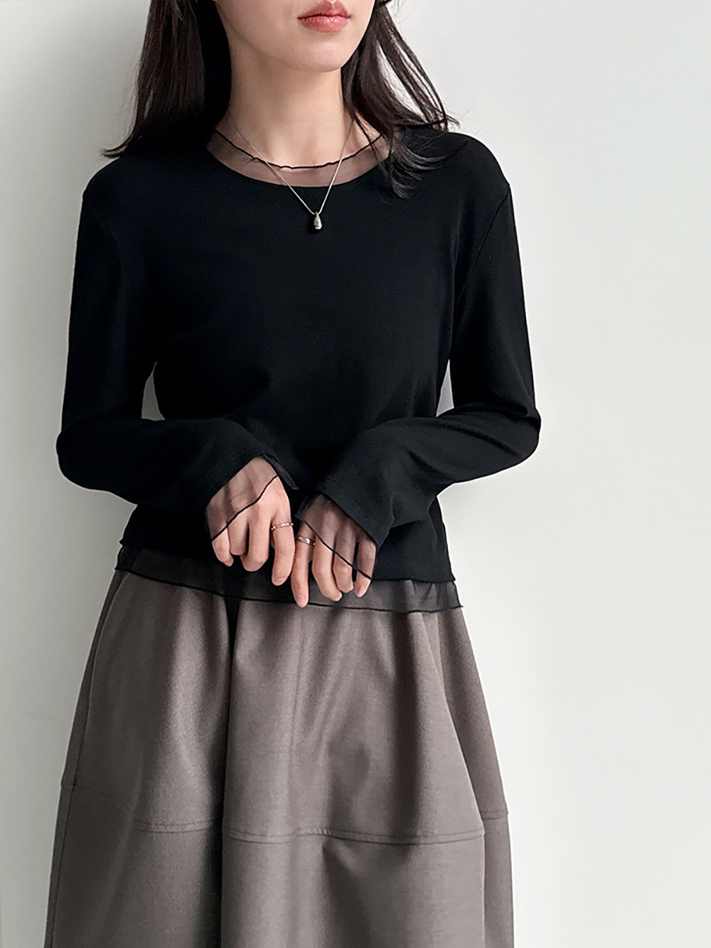 蕾絲木耳邊內磨毛上衣,evaviva,U2-ZA09168,蕾絲木耳邊內磨毛上衣,周新品優惠,NEWARRIVAL