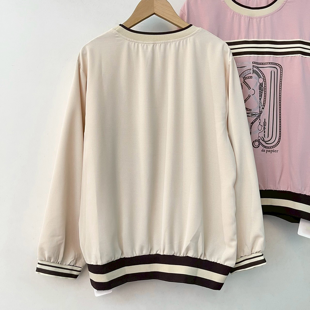 休閒印花拼接感上衣,evaviva,99-AL7011,休閒印花拼接感上衣,領500,999免運