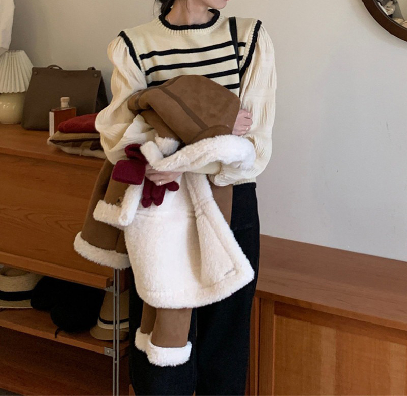 假兩件針織拼接上衣,evaviva,8C-GV7399,假兩件針織拼接上衣,領500,999免運