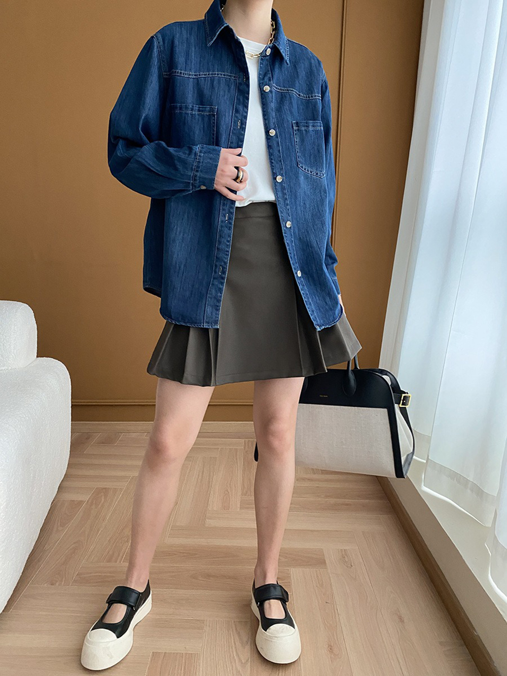 經典復古水洗牛仔襯衫,evaviva,4N-ZA09177,經典復古水洗牛仔襯衫,周新品優惠,NEWARRIVAL