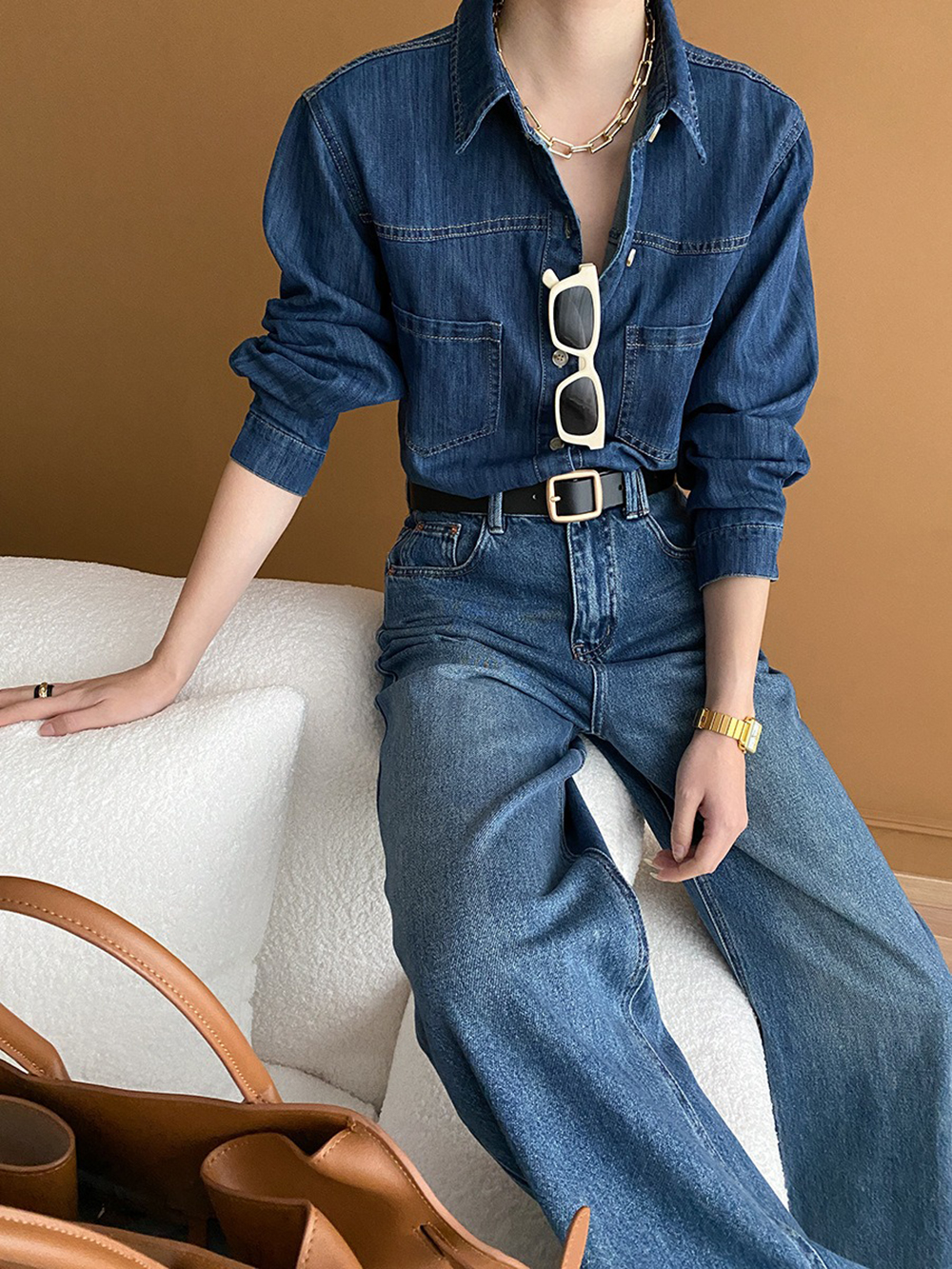 經典復古水洗牛仔襯衫,evaviva,4N-ZA09177,經典復古水洗牛仔襯衫,周新品優惠,NEWARRIVAL