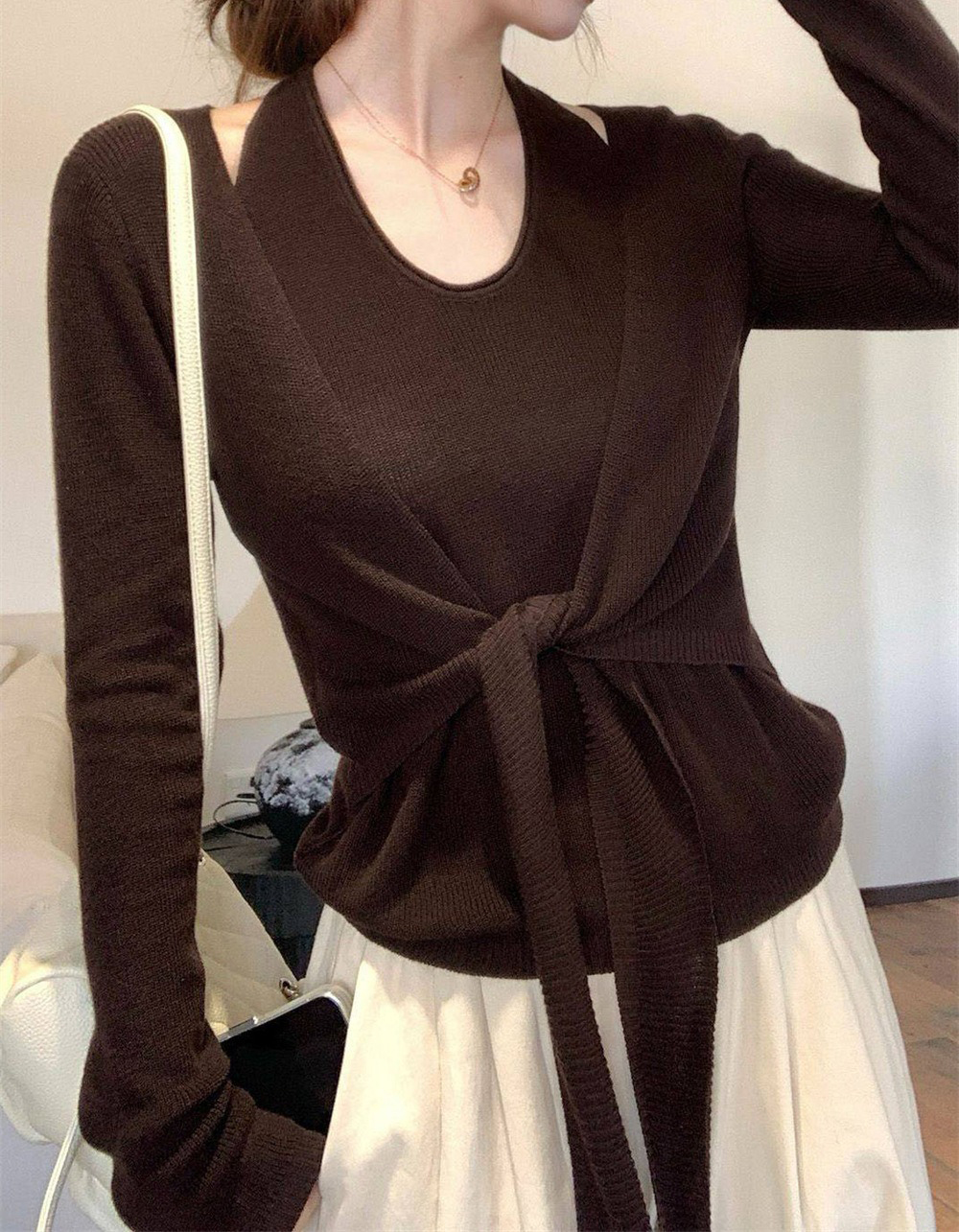 掛脖綁帶假兩件上衣,evaviva,8C-GE7405,掛脖綁帶假兩件上衣,周新品優惠,NEWARRIVAL