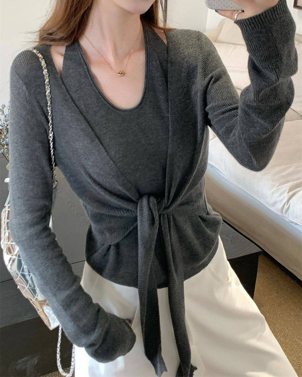 掛脖綁帶假兩件上衣,evaviva,8C-GE7405,掛脖綁帶假兩件上衣,周新品優惠,NEWARRIVAL