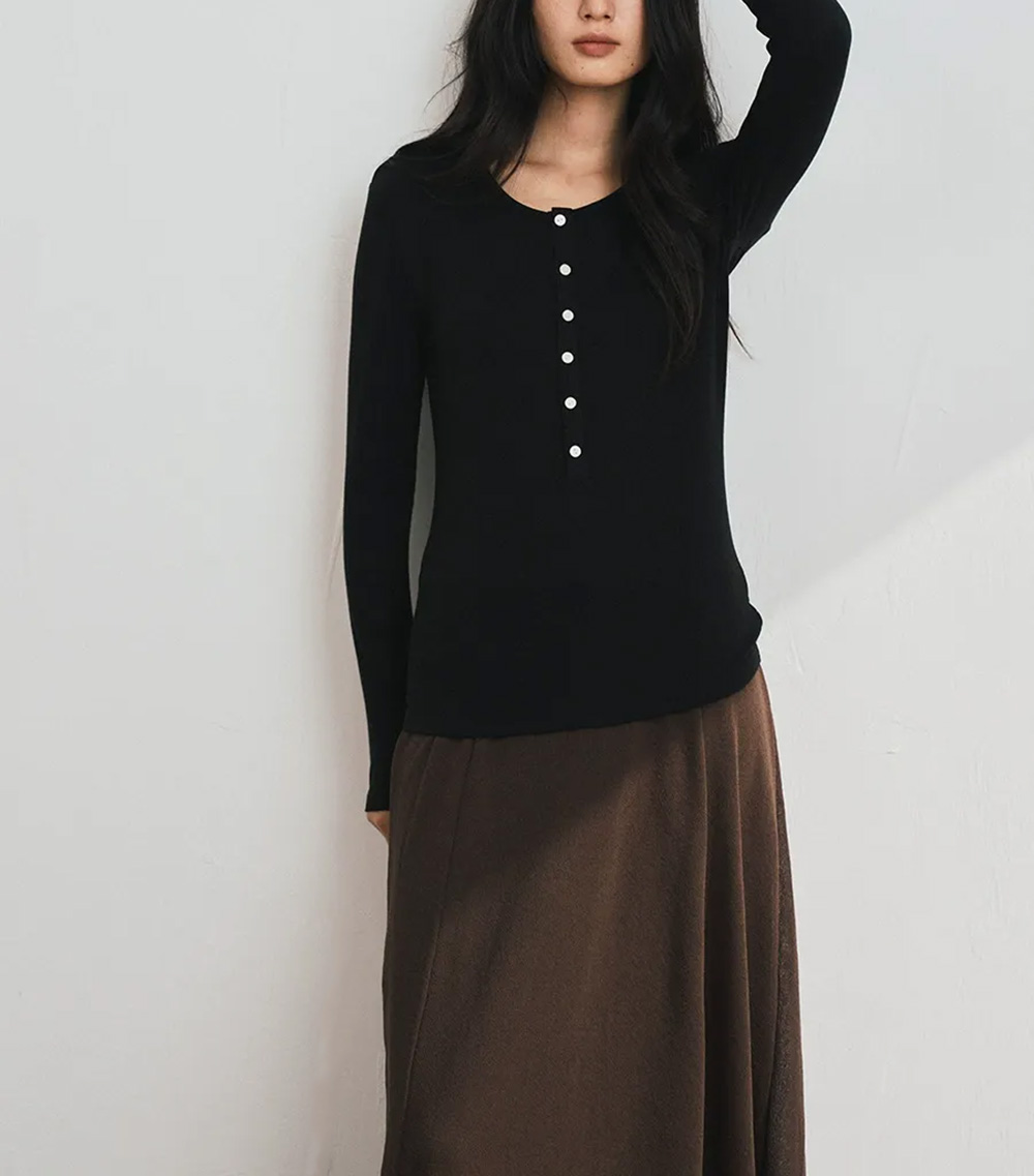 半開襟修身圓領上衣,evaviva,8C-GK7417,半開襟修身圓領上衣,周新品優惠,NEWARRIVAL