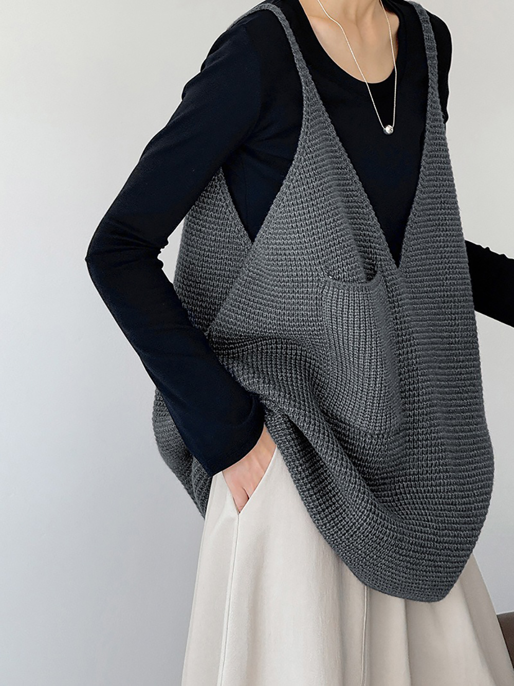 大V領口編織感背心,evaviva,8C-GW7415,大V領口編織感背心,周新品優惠,NEWARRIVAL