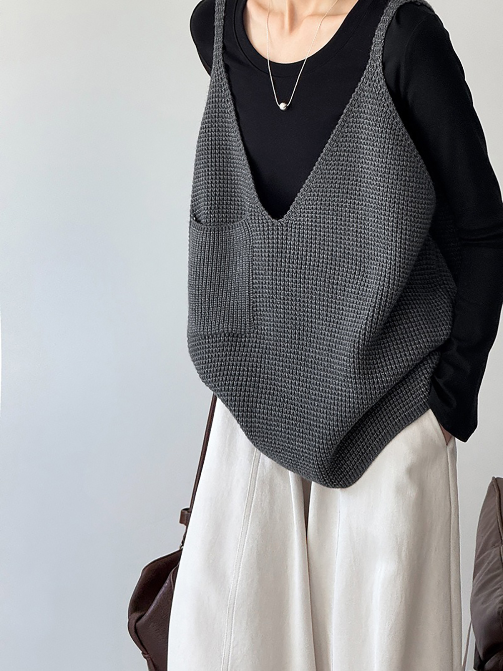 大V領口編織感背心,evaviva,8C-GW7415,大V領口編織感背心,周新品優惠,NEWARRIVAL