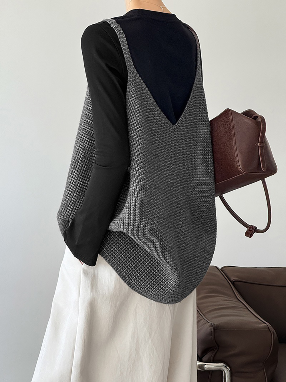 大V領口編織感背心,evaviva,8C-GW7415,大V領口編織感背心,周新品優惠,NEWARRIVAL