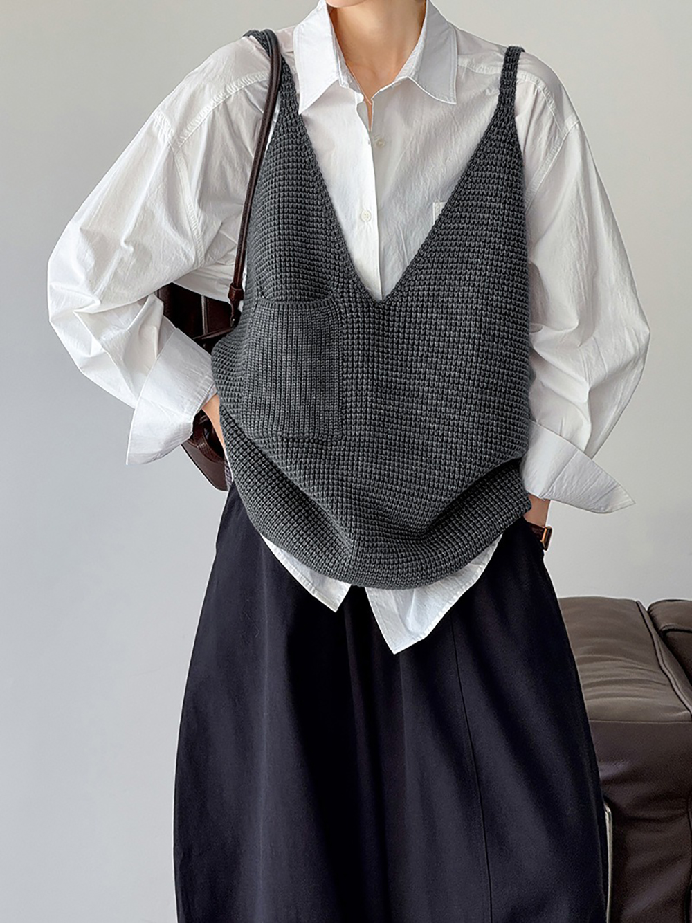 大V領口編織感背心,evaviva,8C-GW7415,大V領口編織感背心,周新品優惠,NEWARRIVAL