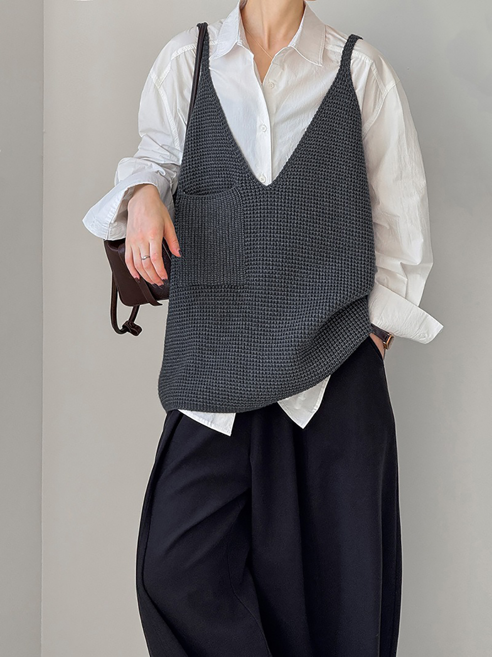 大V領口編織感背心,evaviva,8C-GW7415,大V領口編織感背心,周新品優惠,NEWARRIVAL