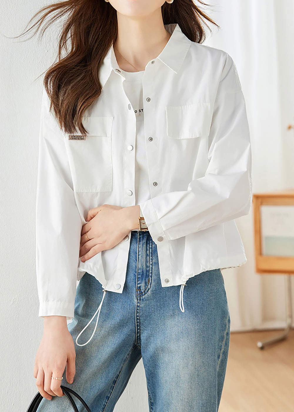 襯衫領休閒短款外套,evaviva,8C-HV7412,襯衫領休閒短款外套,周新品優惠,NEWARRIVAL