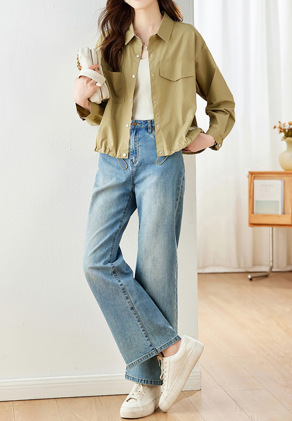 襯衫領休閒短款外套,evaviva,8C-HV7412,襯衫領休閒短款外套,周新品優惠,NEWARRIVAL