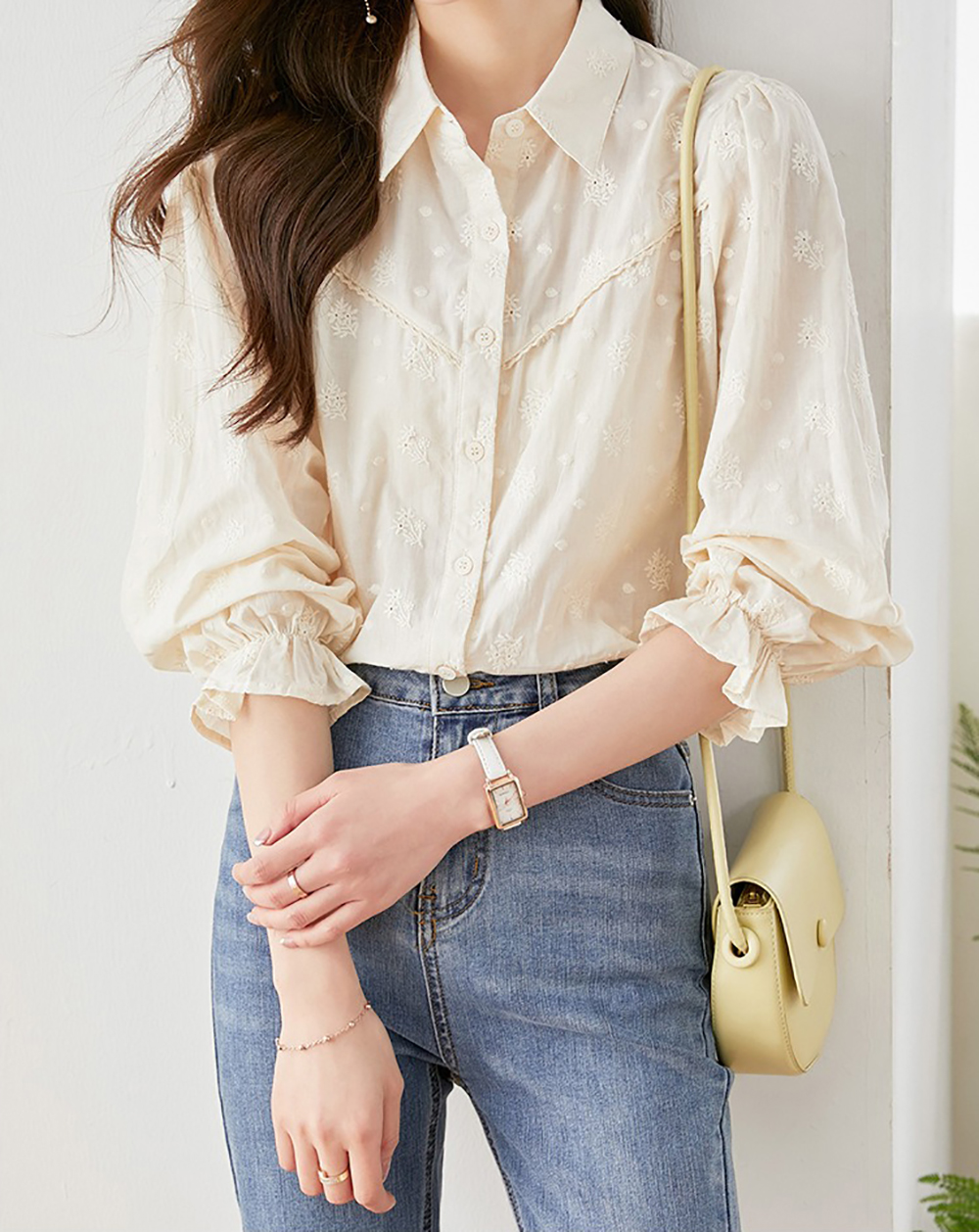 精緻刺繡純棉長袖襯衫,evaviva,8C-HV7413,精緻刺繡純棉長袖襯衫,周新品優惠,NEWARRIVAL