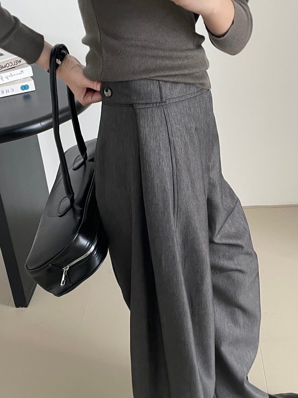 質感老錢風西裝感寬褲,evaviva,8C-UR7406,質感老錢風西裝感寬褲,周新品優惠,NEWARRIVAL