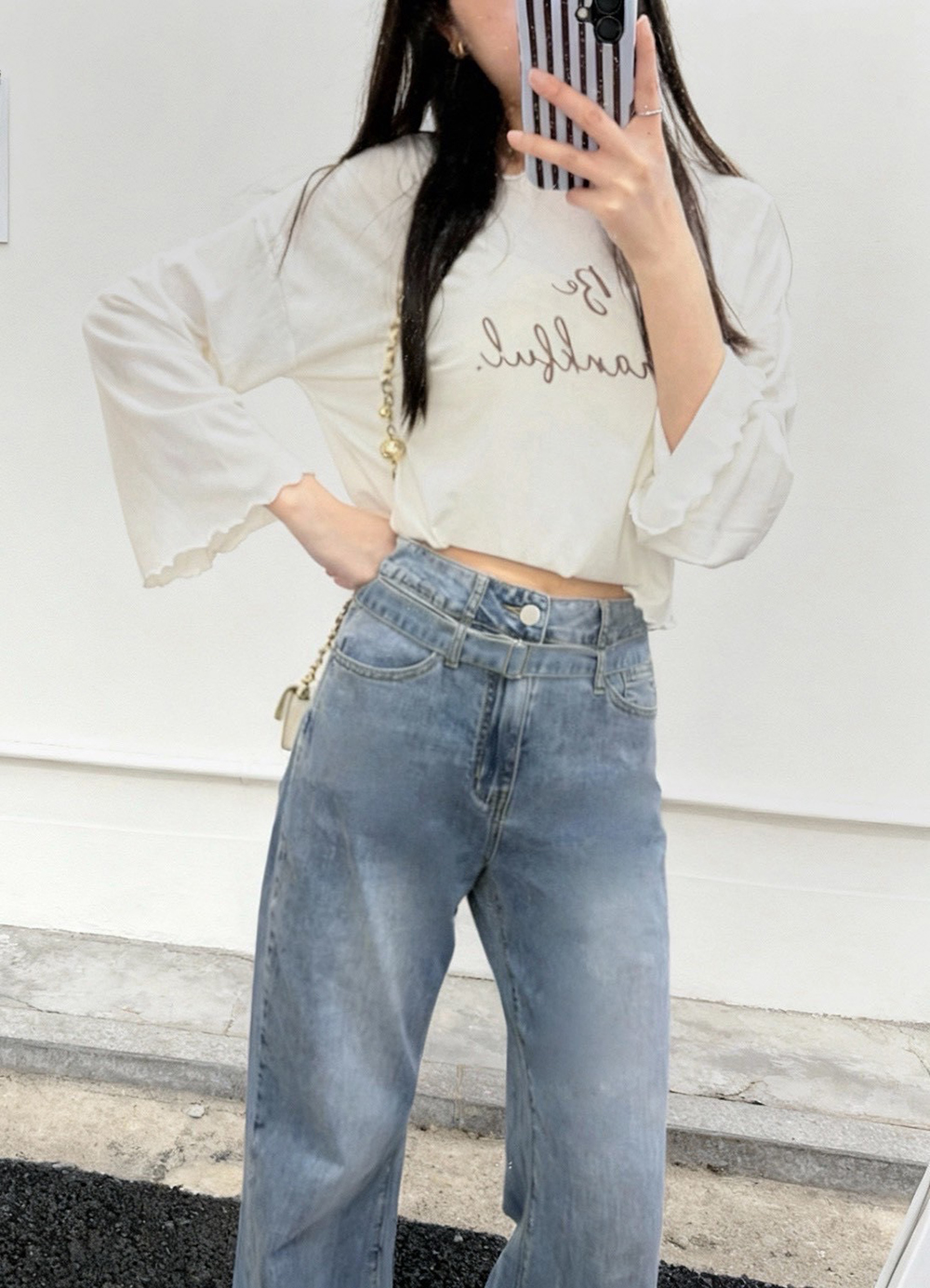 可拆式腰帶設計牛仔褲,evaviva,99-BF7400,可拆式腰帶設計牛仔褲,領500,999免運