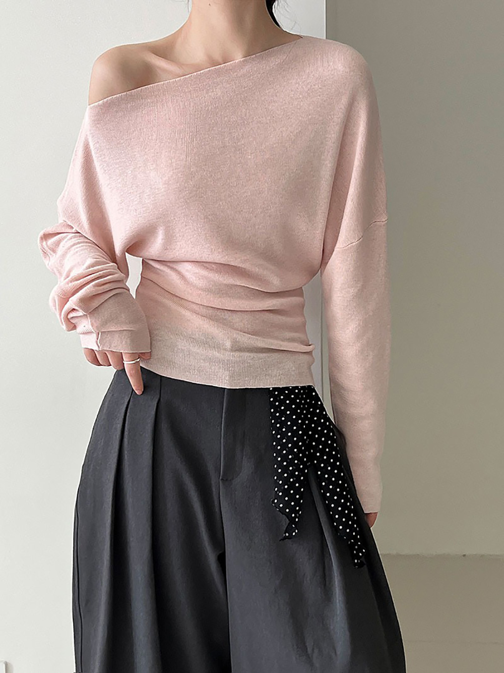 斜肩收腰修身針織上衣,evaviva,U2-ZA09174,斜肩收腰修身針織上衣,周新品優惠,NEWARRIVAL