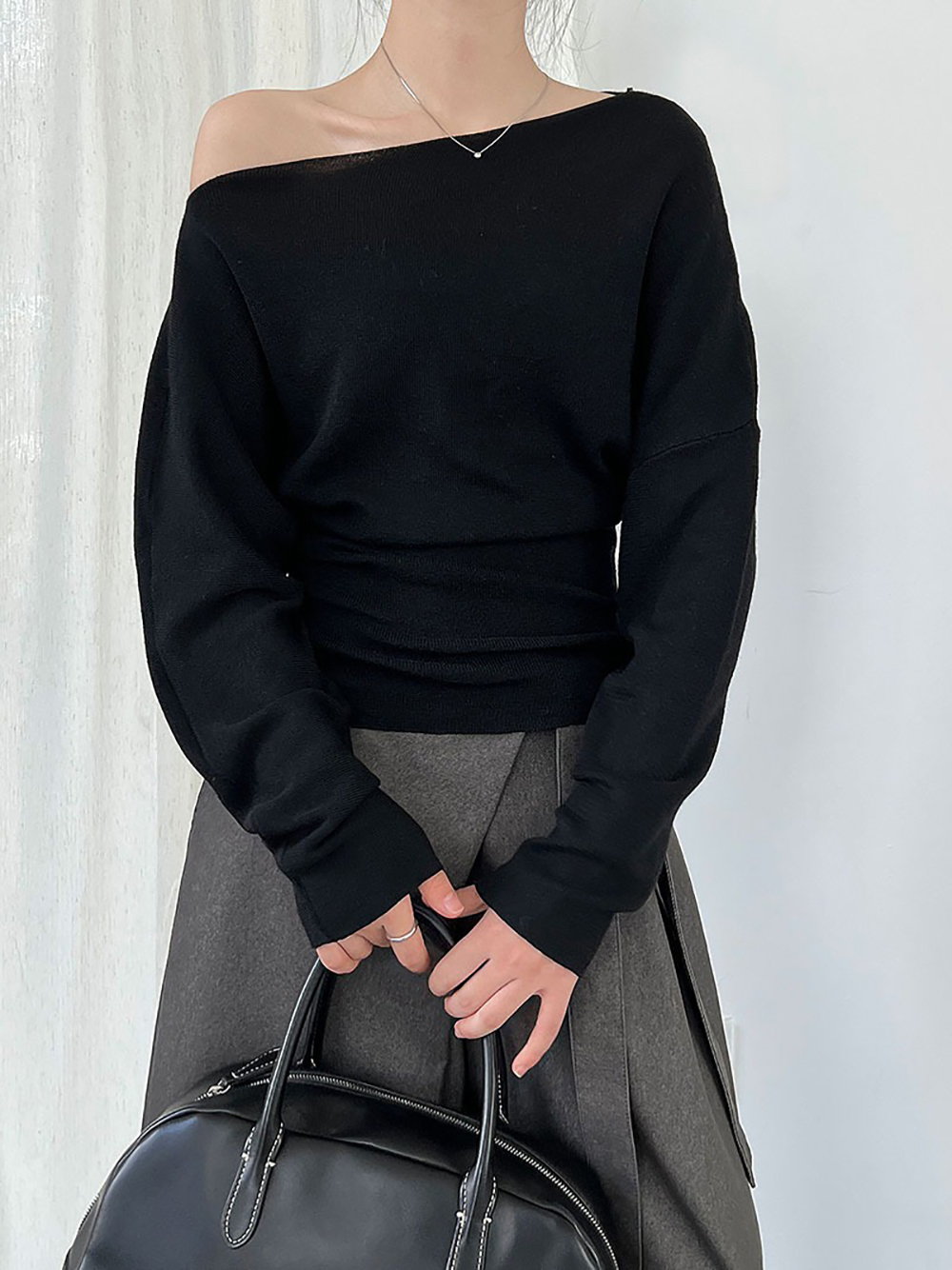 斜肩收腰修身針織上衣,evaviva,U2-ZA09174,斜肩收腰修身針織上衣,周新品優惠,NEWARRIVAL