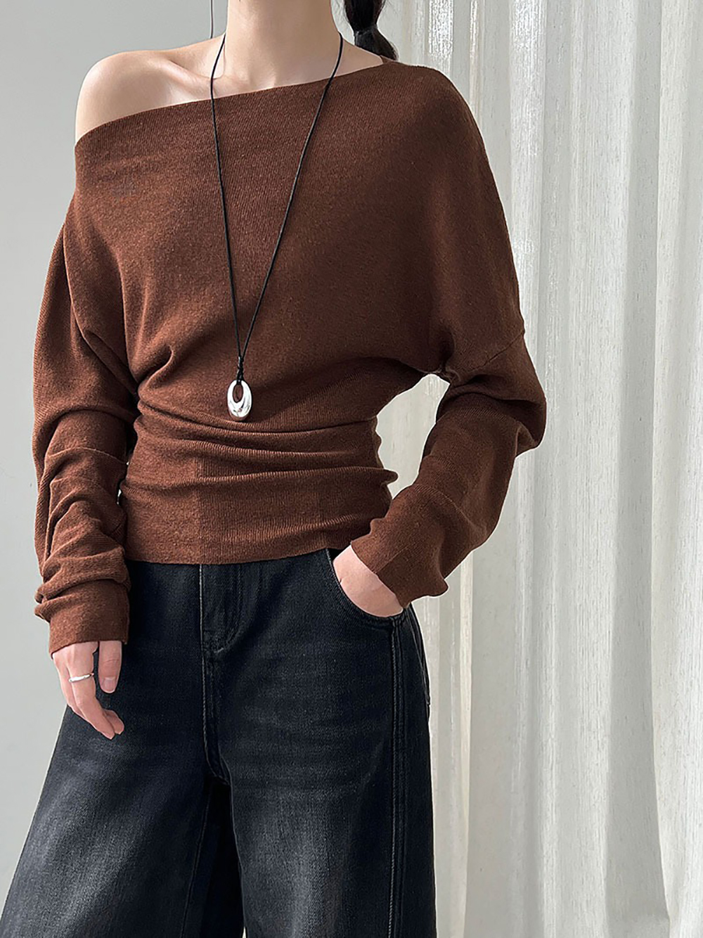 斜肩收腰修身針織上衣,evaviva,U2-ZA09174,斜肩收腰修身針織上衣,周新品優惠,NEWARRIVAL