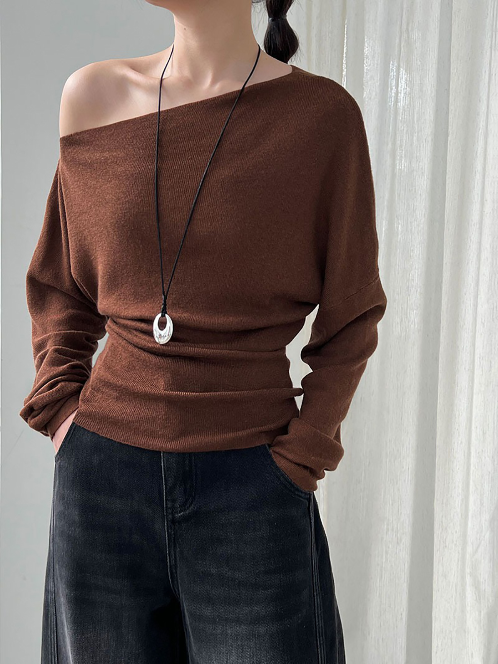 斜肩收腰修身針織上衣,evaviva,U2-ZA09174,斜肩收腰修身針織上衣,周新品優惠,NEWARRIVAL