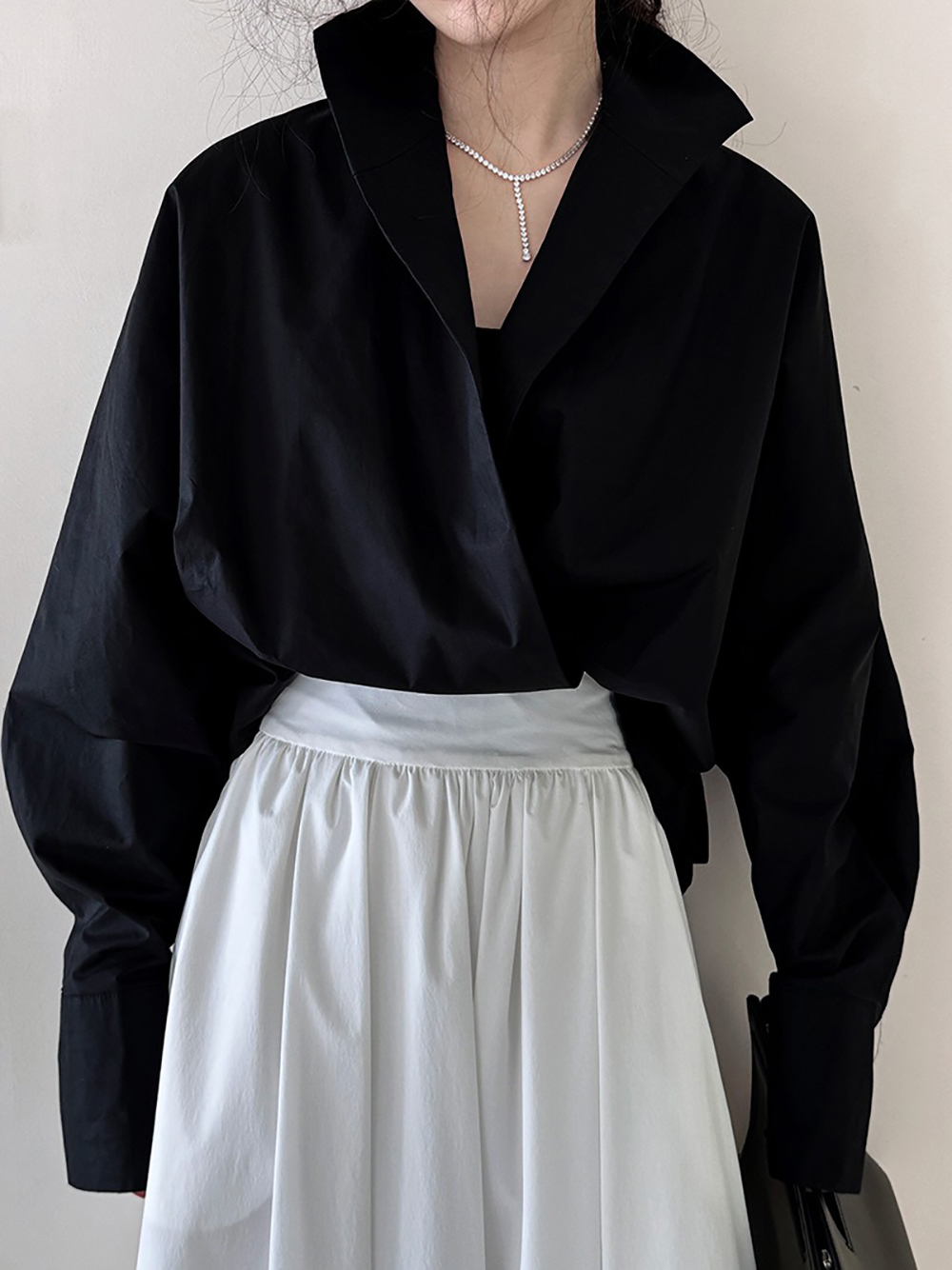 深V立領蝙蝠袖襯衫,evaviva,U2-ZA09175,深V立領蝙蝠袖襯衫,領500,999免運