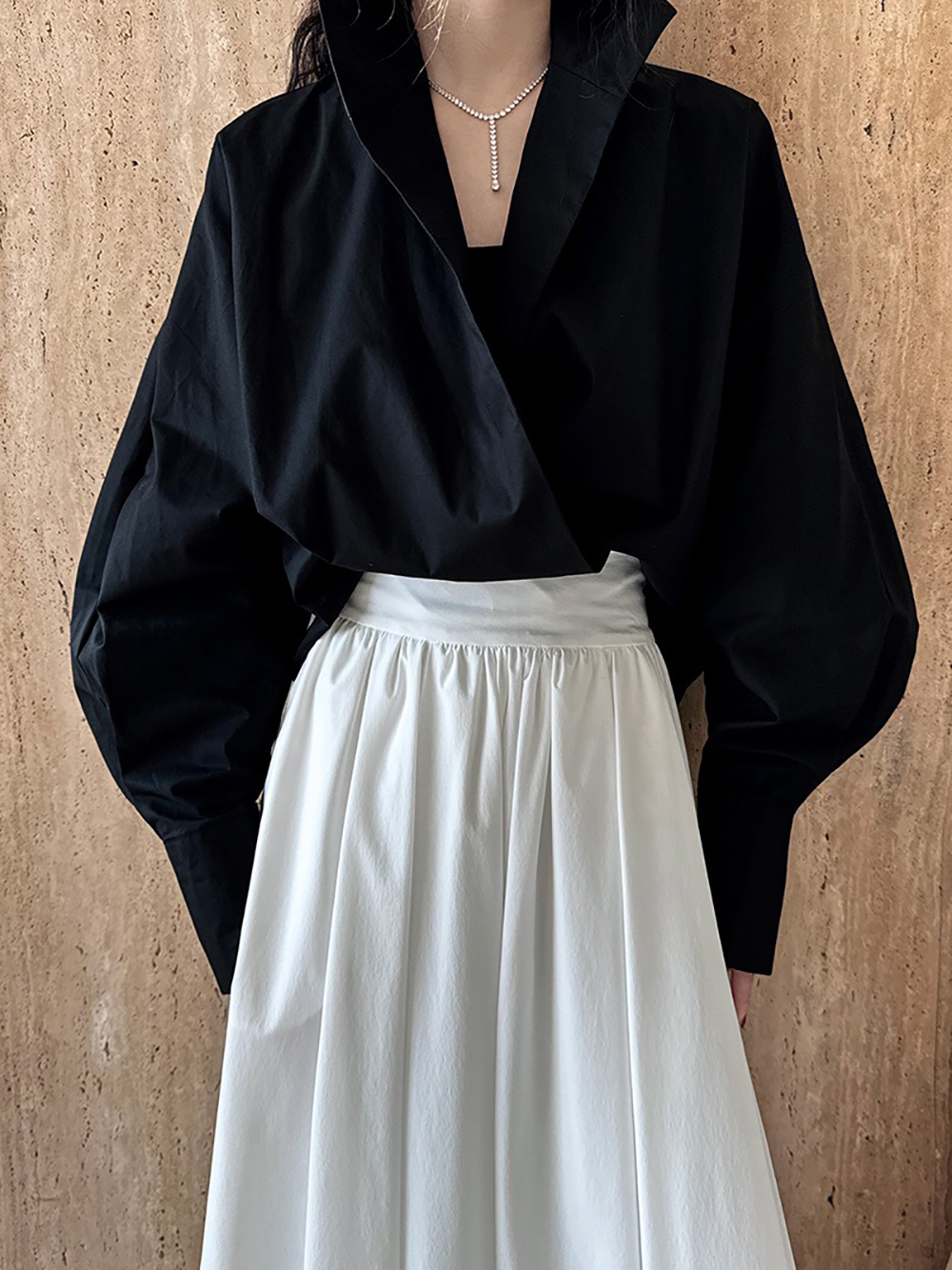 深V立領蝙蝠袖襯衫,evaviva,U2-ZA09175,深V立領蝙蝠袖襯衫,領500,999免運