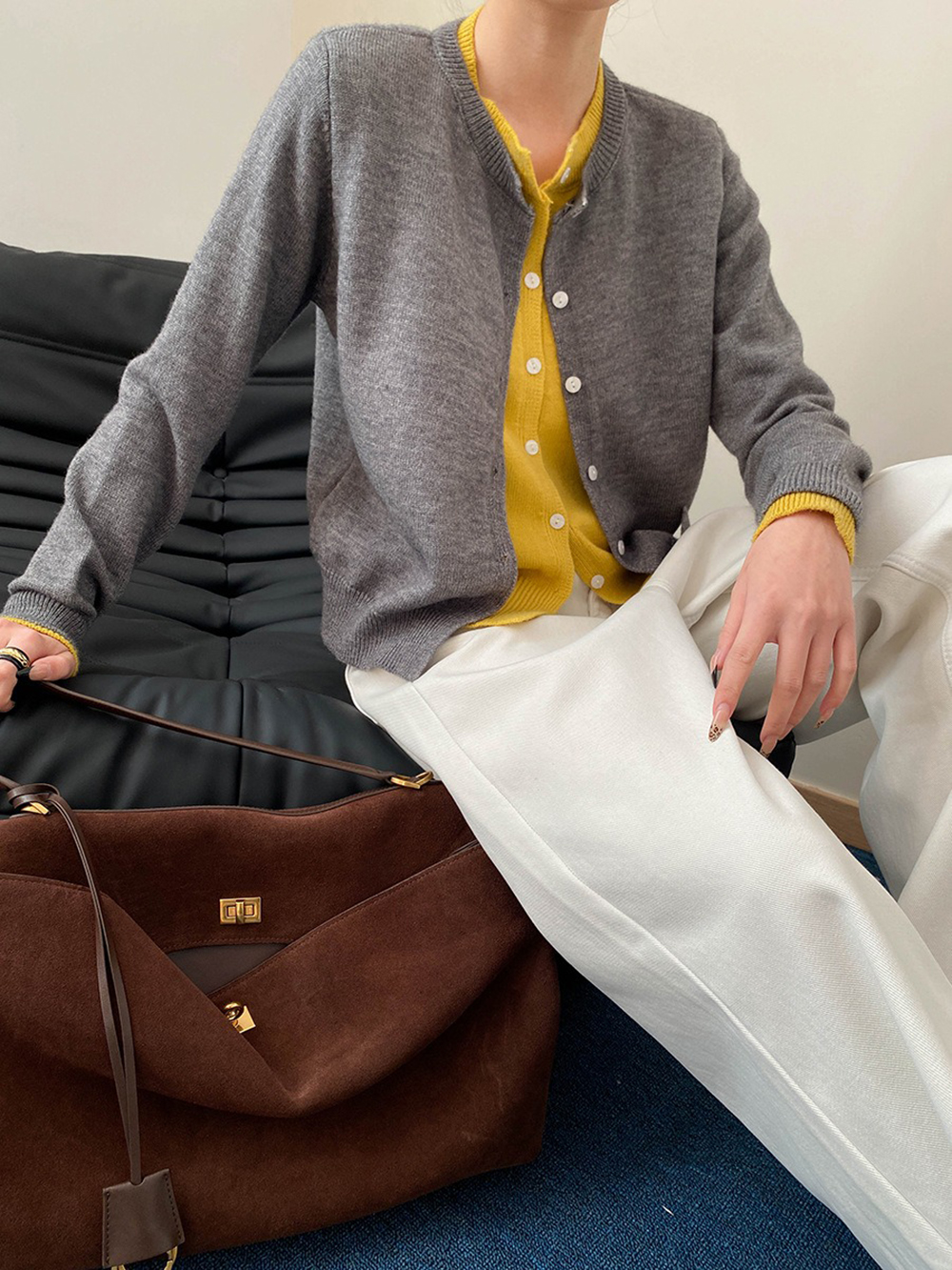 假兩件撞色開襟上衣,evaviva,4N-ZA09182,假兩件撞色開襟上衣,領500,999免運