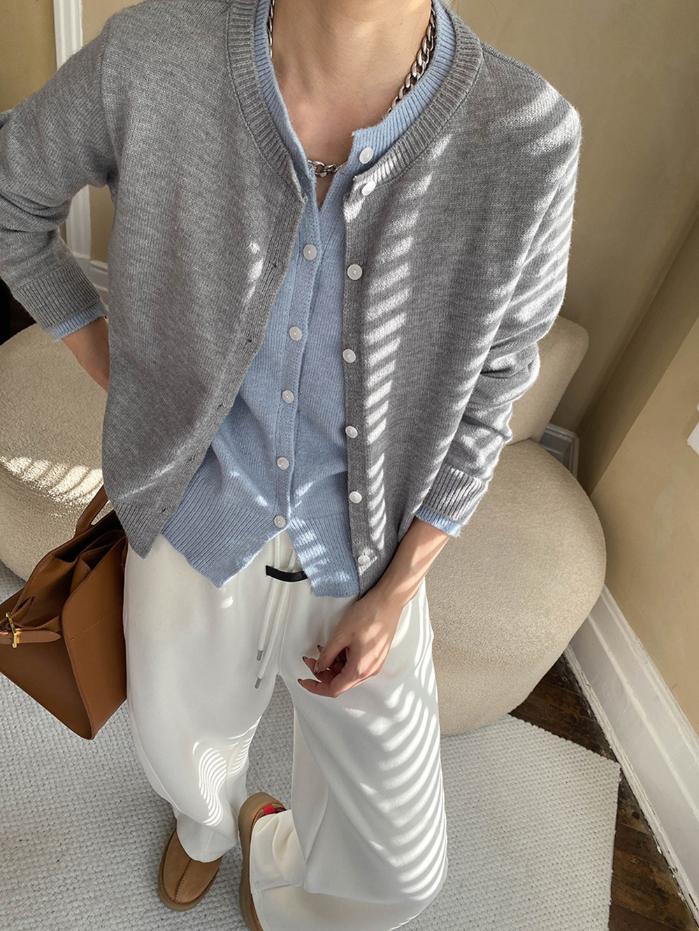 假兩件撞色開襟上衣,evaviva,4N-ZA09182,假兩件撞色開襟上衣,領500,999免運