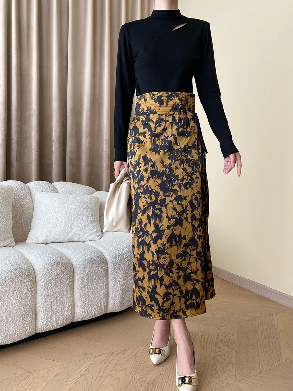 縫線設計感半高領上衣,evaviva,4N-ZA09193,縫線設計感半高領上衣,周新品優惠,NEWARRIVAL