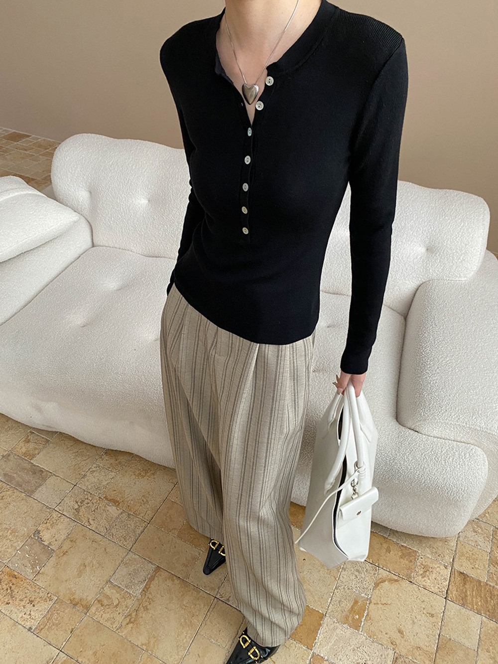 率性時尚條紋落地寬褲,evaviva,4N-ZB09181,率性時尚條紋落地寬褲,領500,999免運