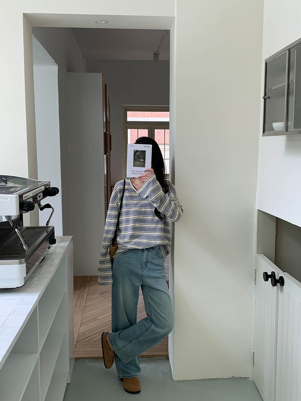 慵懶風撞色條紋上衣,evaviva,8C-GG7421,慵懶風撞色條紋上衣,周新品優惠,NEWARRIVAL