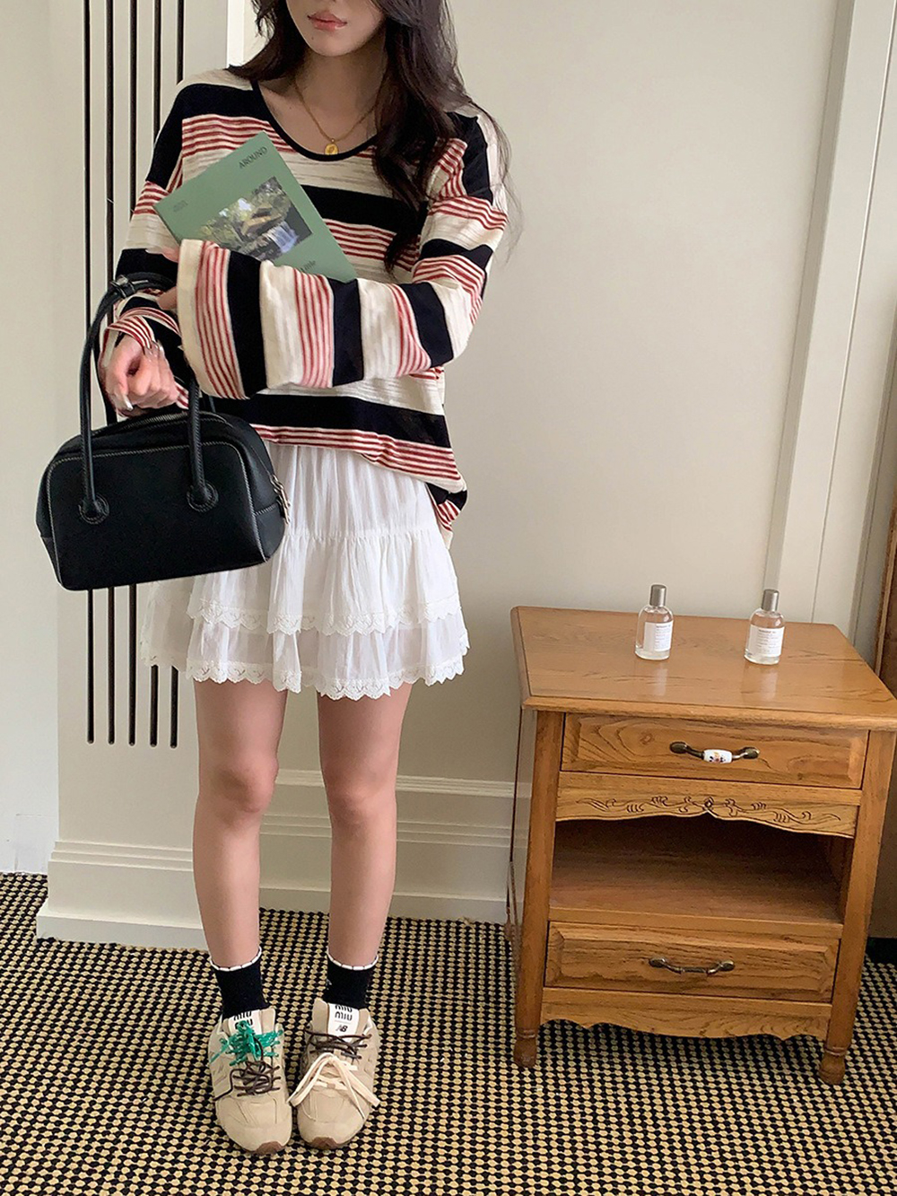 慵懶風撞色條紋上衣,evaviva,8C-GG7421,慵懶風撞色條紋上衣,周新品優惠,NEWARRIVAL