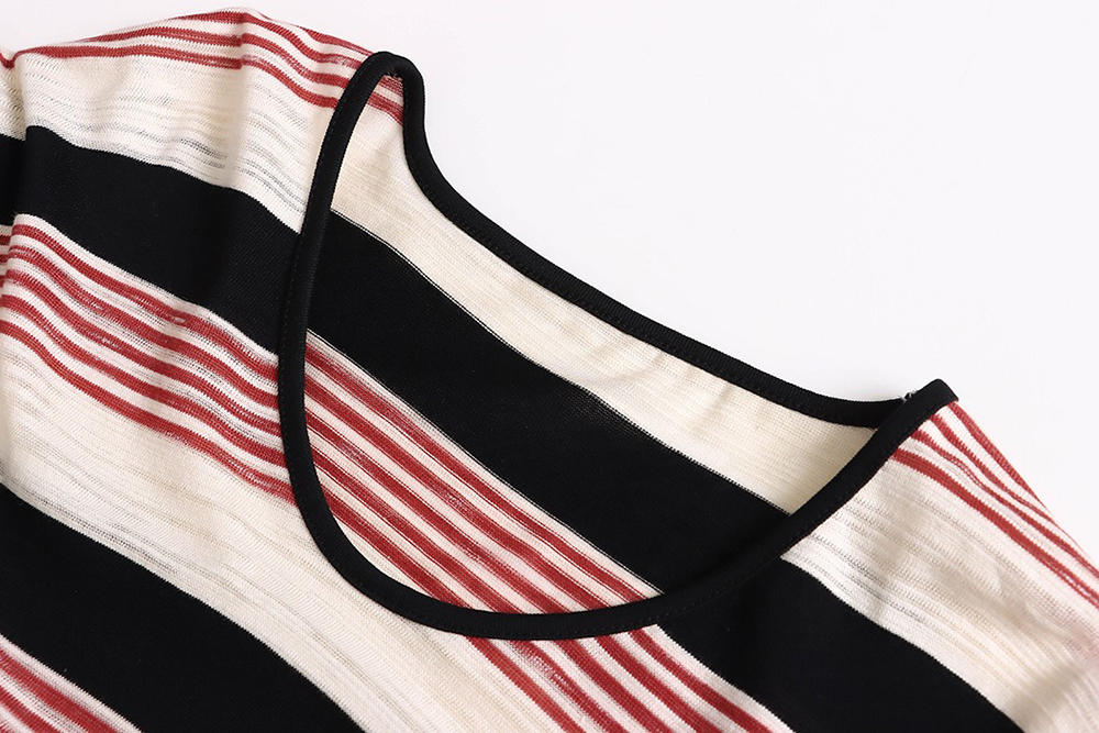 慵懶風撞色條紋上衣,evaviva,8C-GG7421,慵懶風撞色條紋上衣,周新品優惠,NEWARRIVAL