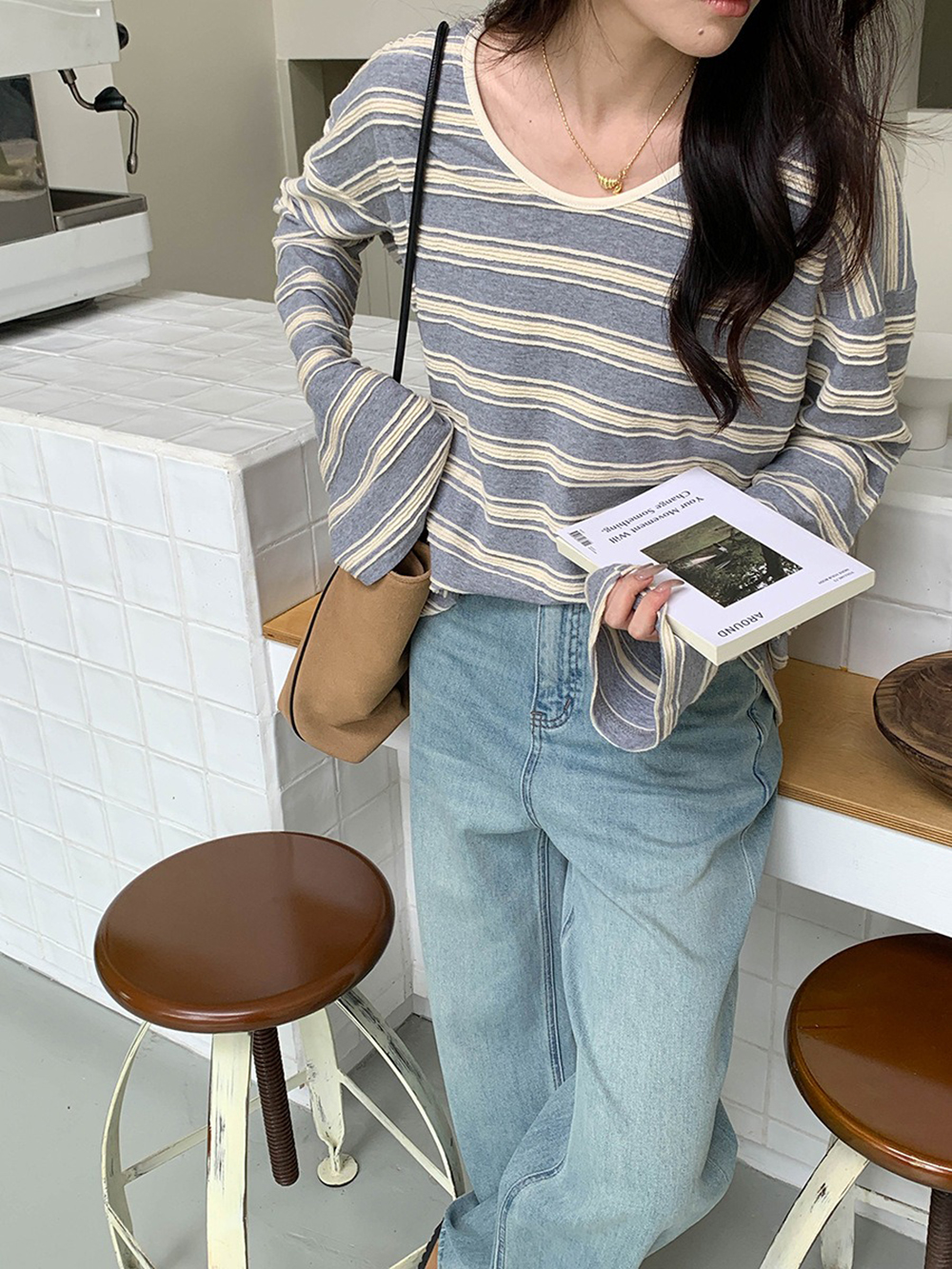 慵懶風撞色條紋上衣,evaviva,8C-GG7421,慵懶風撞色條紋上衣,周新品優惠,NEWARRIVAL