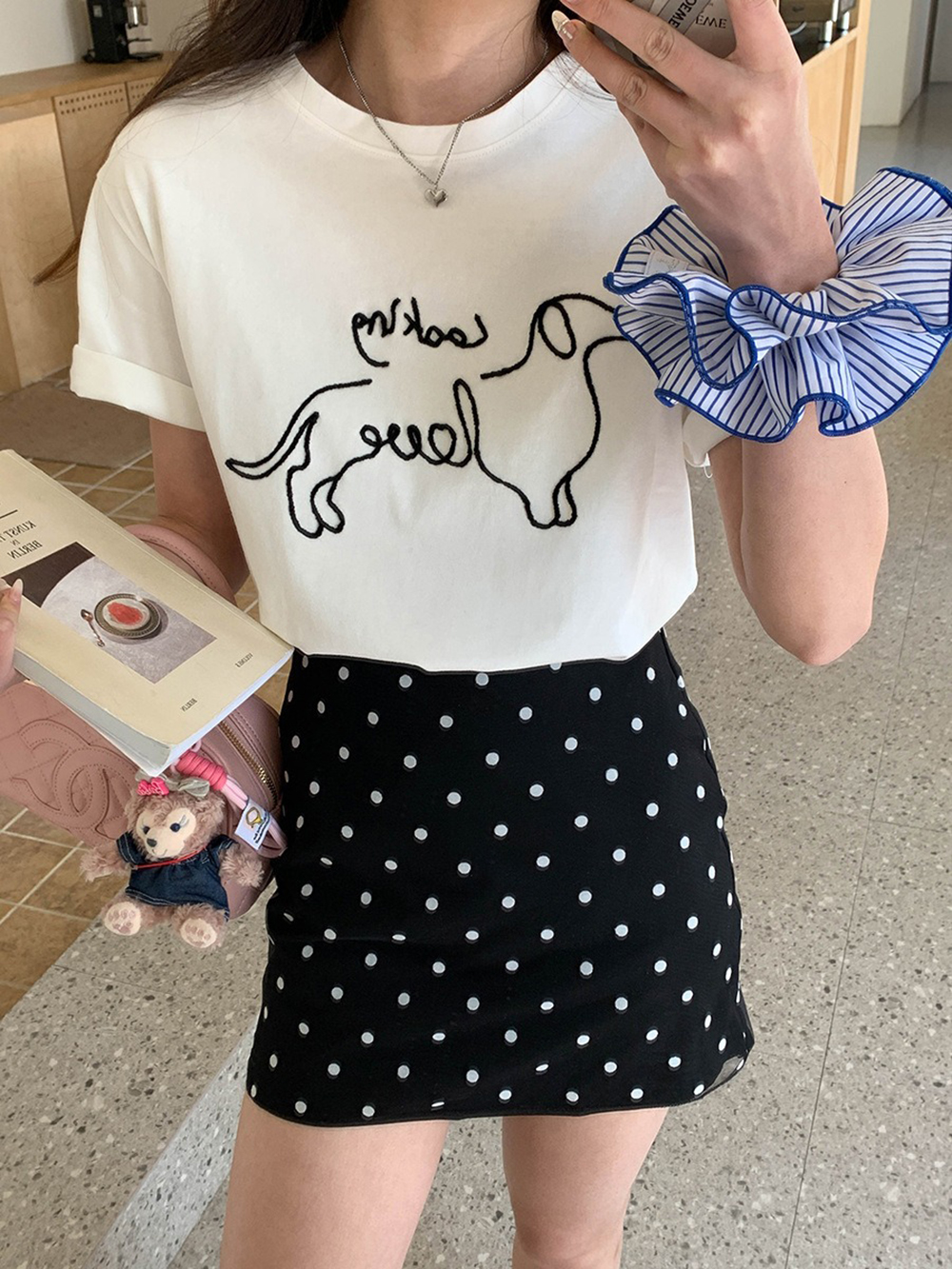 點點網紗拼接短裙,evaviva,8C-GG7422,點點網紗拼接短裙,周新品優惠,NEWARRIVAL