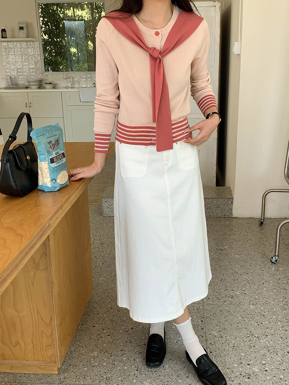 學院風披肩針織上衣,evaviva,8C-GG7425,學院風披肩針織上衣,領500,999免運