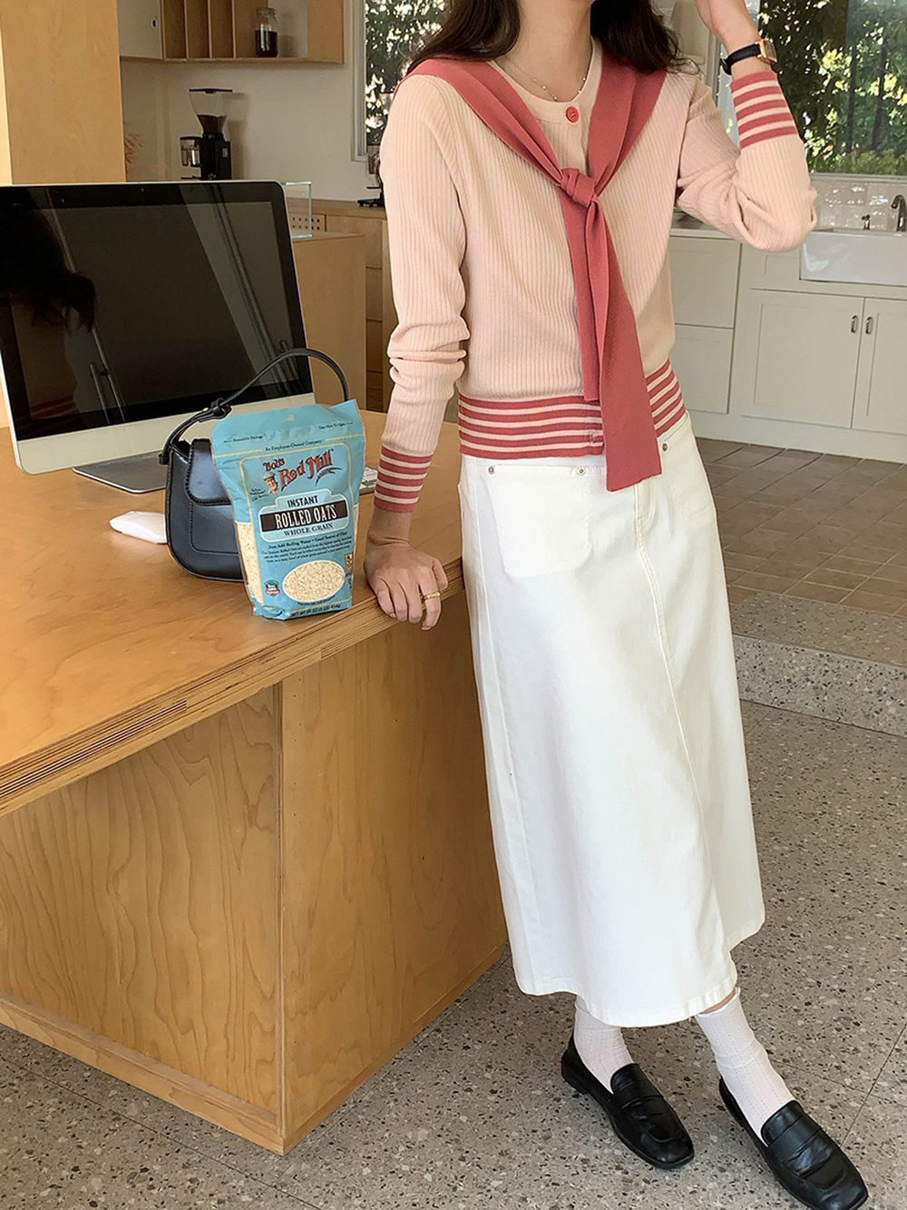 學院風披肩針織上衣,evaviva,8C-GG7425,學院風披肩針織上衣,領500,999免運