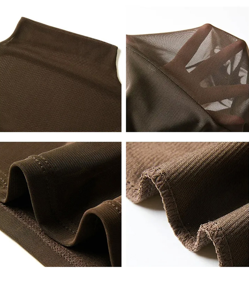 半高領網紗拼接上衣,evaviva,8C-GX7423,半高領網紗拼接上衣,領500,999免運