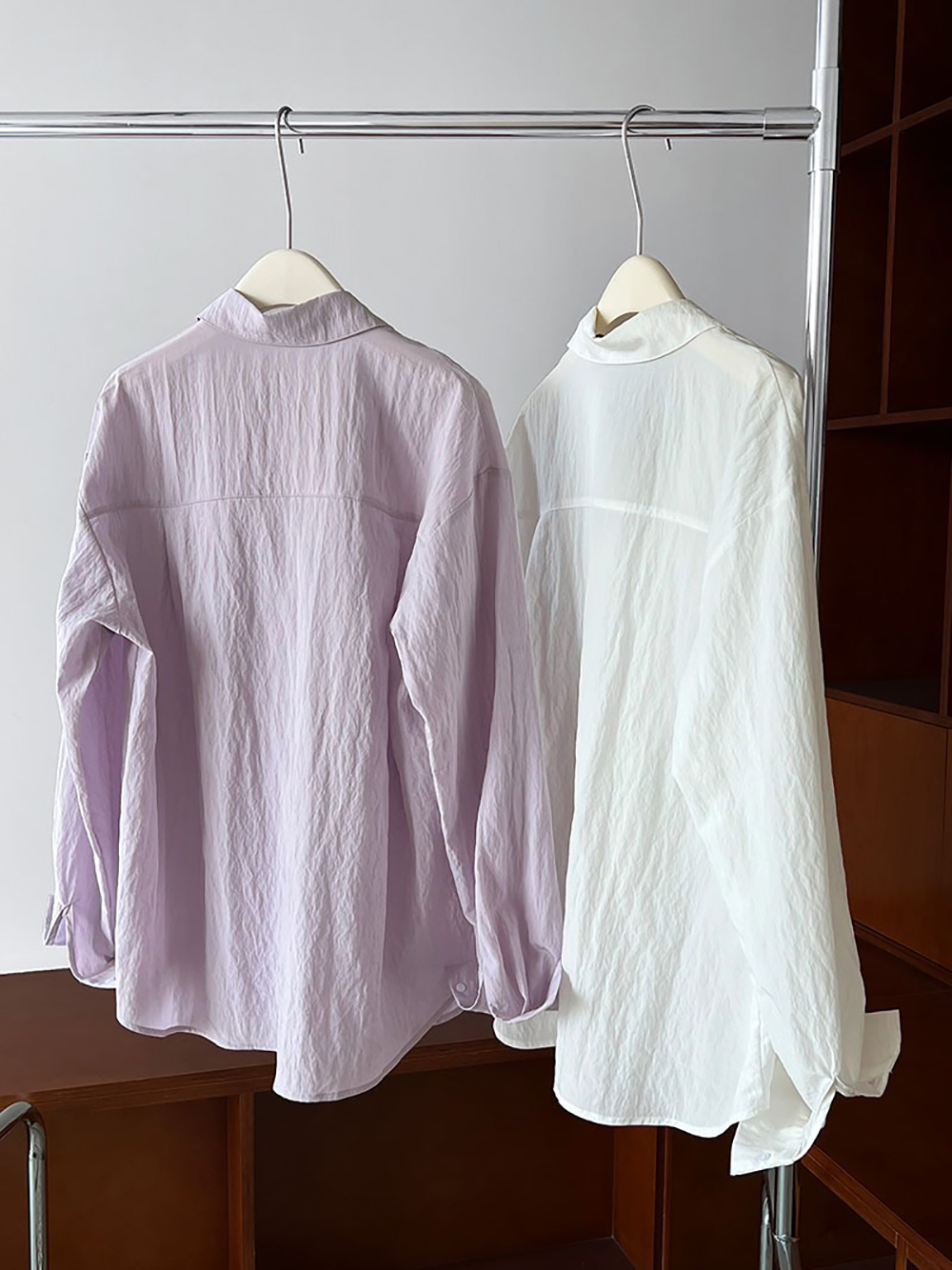 微皺肌理設計天絲襯衫,evaviva,U2-ZA09178,微皺肌理設計天絲襯衫,領500,999免運