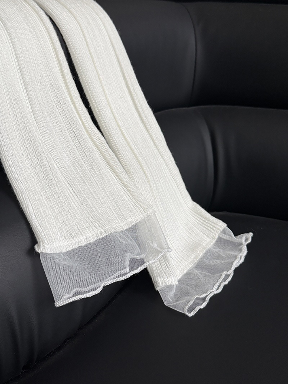 網紗拼接薄款針織上衣,evaviva,U2-ZA09183,網紗拼接薄款針織上衣,領500,999免運