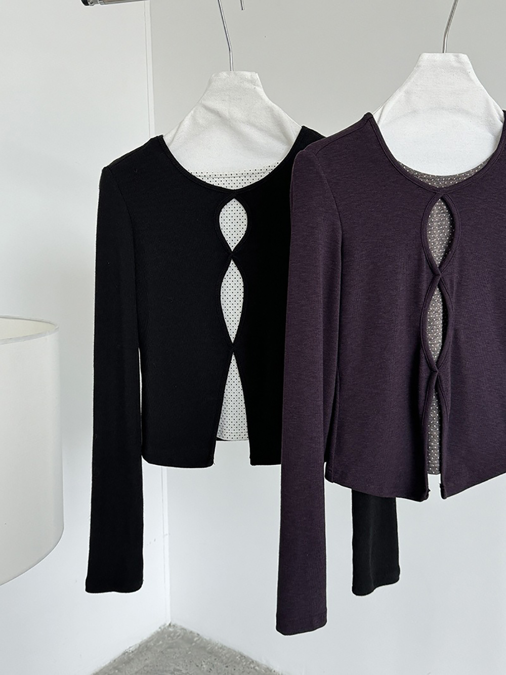 假兩件鏤空點點上衣,evaviva,U2-ZA09185,假兩件鏤空點點上衣,周新品優惠,NEWARRIVAL